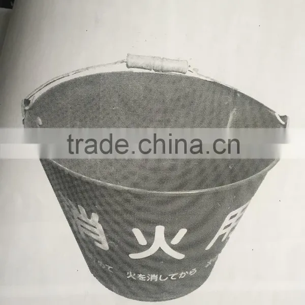 RED FIRE BUCKET METAL photo-2