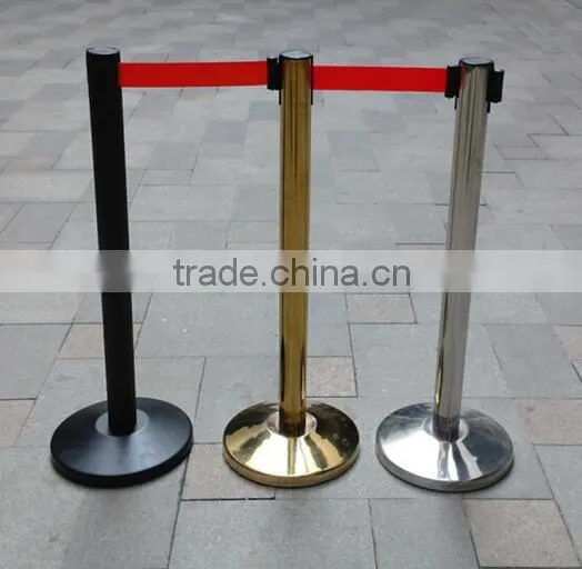 Crowd Control Stanchion/retractable Belt Barrier Stand/metal Queue Post photo-4