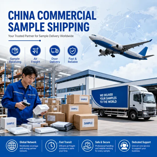 Agente de envío de muestras comerciales chinas para importadores