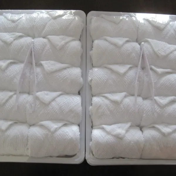 Disposable 100% Cotton Airline Hot Towels (20pcs Tray Pack) photo-2