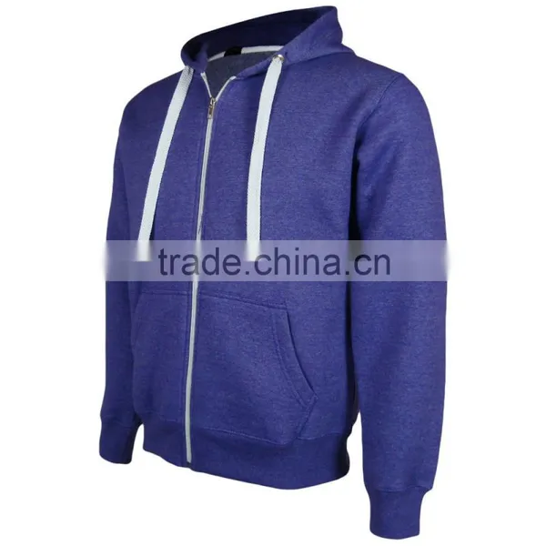 Mens Zip Up Hoodie Hooded Top Plain Hoody Fleece Jacket photo-4