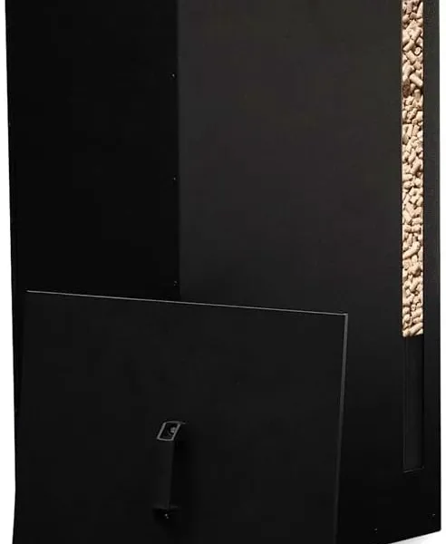 Pellet Container 45 Kg Black Pellet Storage 36 X 36 X 76 Cm photo-2