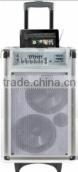 Hot Sale! Active Speakers With Remote Control,LED Display,Support USB/SD Card Input ,FM Radio,Guitar Input,Karaoke Input,Bluet