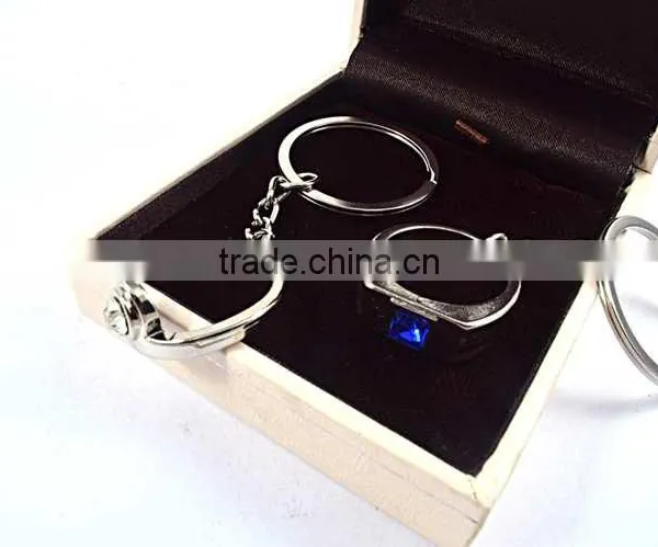 2016 Hot Selling Ring Shape Couple Alloy Keychain photo-3