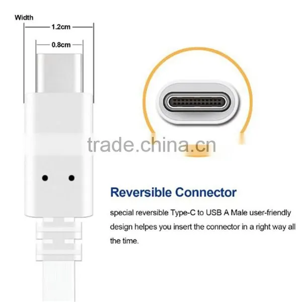 High Quality Reversible 3.0 Type C to A USB Data Cable for Mobile photo-2