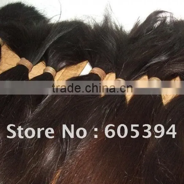 Asian Hair Bulk Wholesale 100% Loose Human Hair Bulk Extension Virgin Hair Bulk
