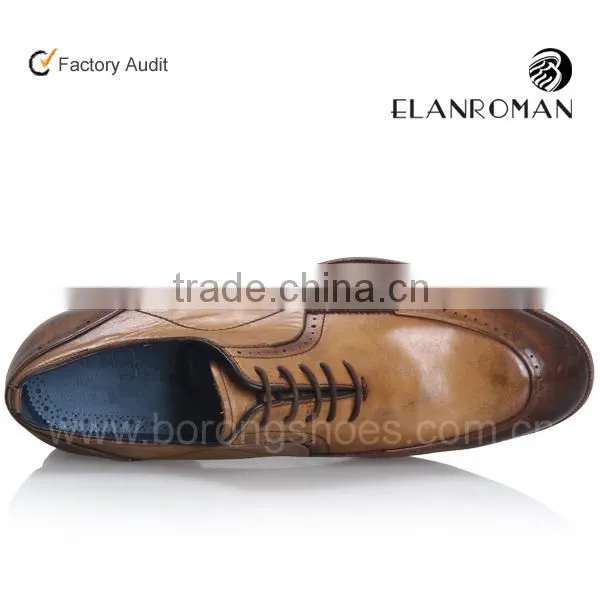 Oxford Men Shoe Popular Italy Style Men Shoe Brogue Dress Leather Shoe With Rubber Sole Quality Choice photo-5