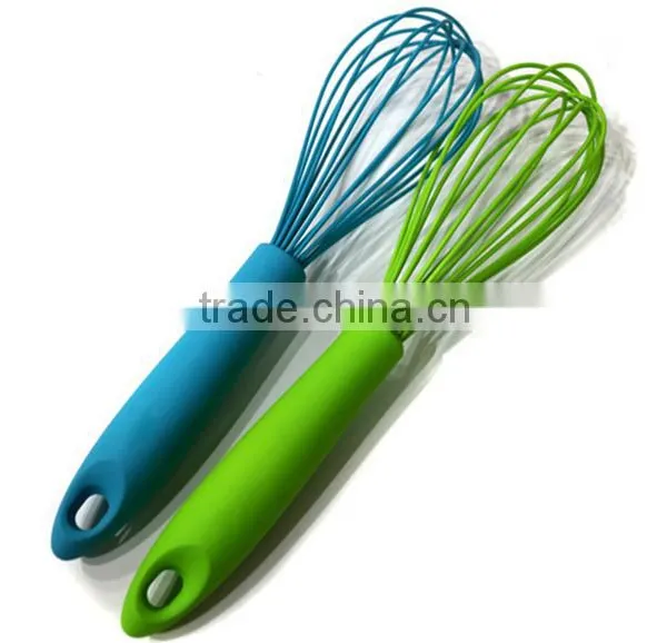 Hot Sale Colorful Silicone Whisk Silicone Kitchen Utensils for Blending, Whisking, Beating & Stirring photo-3