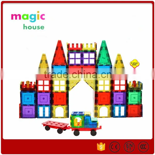 120pcs Intelligent Magnetic Connecting Blocks Plastic Magnetic Building Blocks Toys