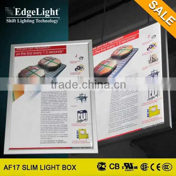 Edgelight AF17 Clip Type Single Side Advertising Display Rectangle Aluminous Light Box Made in Shanghai China photo-3