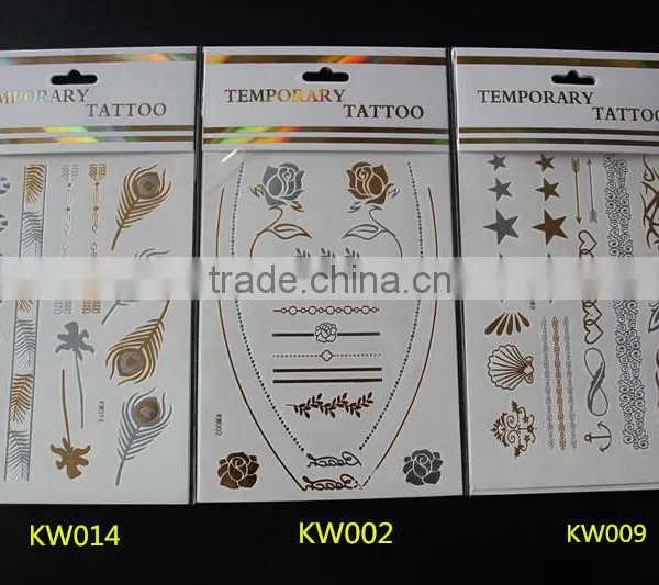 2015 Arabic Tattoos/metallic Tattoo Ink Tattoo/flash Tattoo/jewelry Temporary Tattoo in Stock photo-3