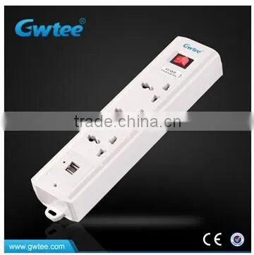 PC Extension Cord Socket With USB Charger Port Multiple Plug Socket With Switch photo-4