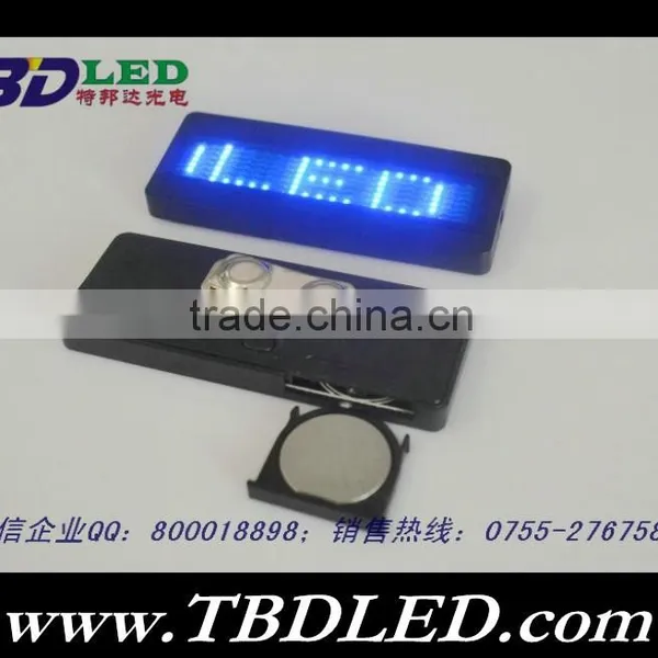 B721 Blue Led Name Card,led Car Mini Led Display,car Message Sign photo-3