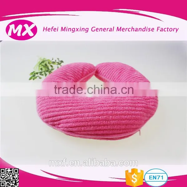 Microwaveable HIGH QUALITY Flax Seed and Lavender Massage U Shape Neck Pillow From China photo-3