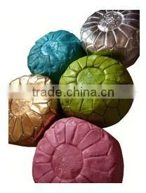 Leather Handmade Moroccan Pouf