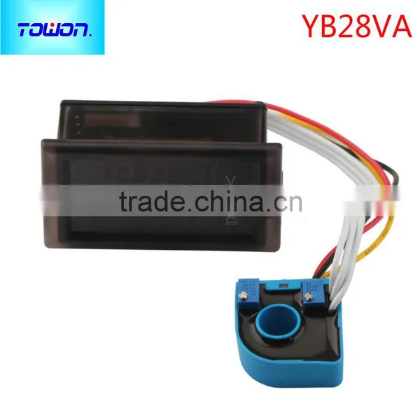 Dual Display Ammeter Voltmeter DC 0~100V/20A Digital Voltage Current Meter 2in1 Volt Amp Gauge + Current Transformer photo-2