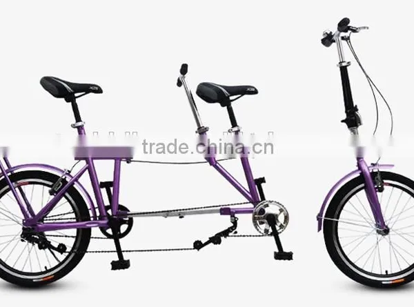 20 Inch Folding Tandem Bike / Single Speed Tandem Bicycle photo-2