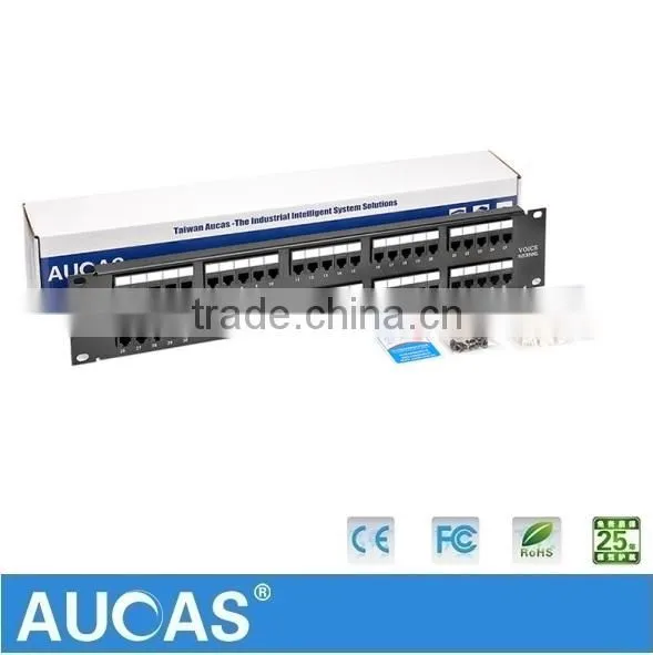 Aucas Taiwan Brand RJ11 Communication Cable Patch Panel 50 Port For Telephone Cable Hot Price photo-3