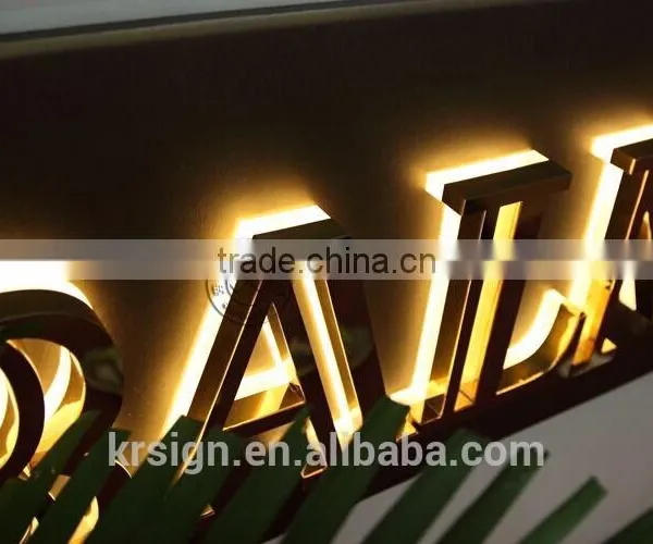 Decorative LED Illuminated Halo Shop Sign Backlit Channel Letter photo-4