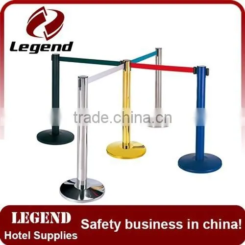 Hotel Queue Barrier Chrome Banner Barrier Stanchions photo-2