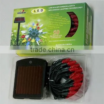 Solar LED string light/holiday light for outdoor decoration