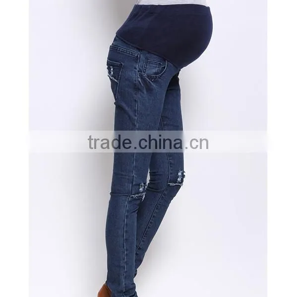 D82516f 2016 Women Pencil Jean Pants Spring Latest Maternity Denim Pants photo-2