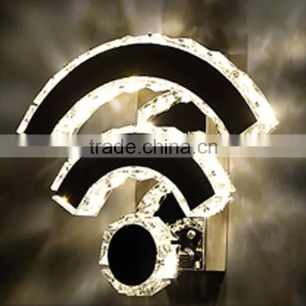 Wifi Design 220V LED Wall Lights K9 Crystal Decorative Wall Lamp photo-6