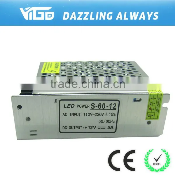 AC110v Outdoor Logo Use Mini Led Power Transformer for DC12v 60w photo-2