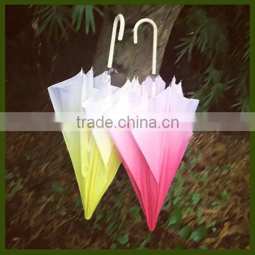 Long Umbrella for Rain and Sun, Color Changing Rain Umbrella