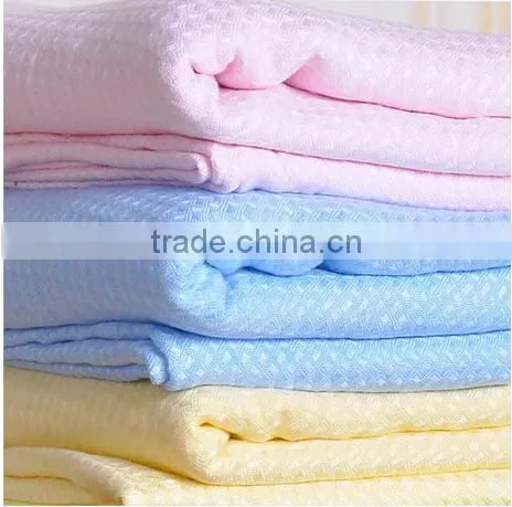 Bamboo Waffle Dobby Woven Throw Blanket