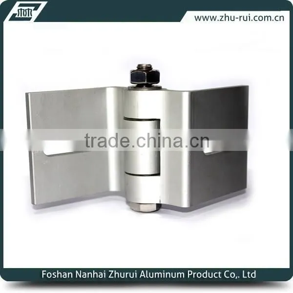 Anodized Silver Aluminum Glass Door Window Furniture Hinges/die Casting Aluminum Furniture Hinges