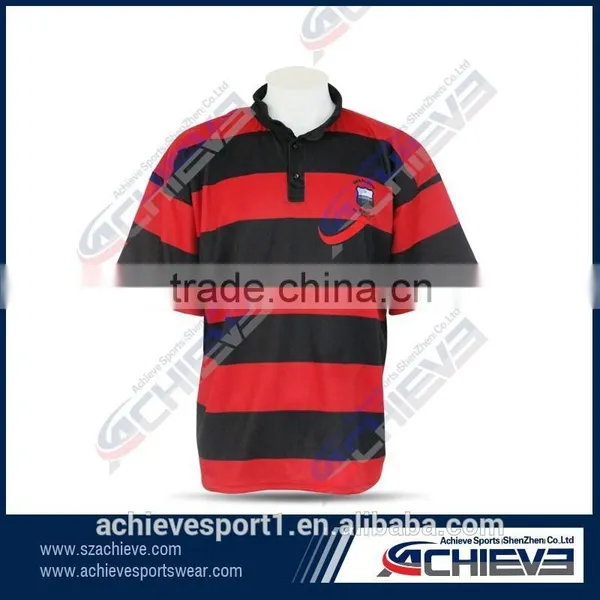 China Custom Sublimation Printing for Long Sleeve Rugby Jersey photo-5
