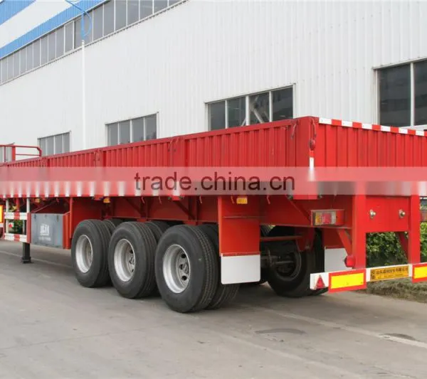 3 Axle 60t Side Wall / Fence Wall / Side Panel Semi Trailer photo-3