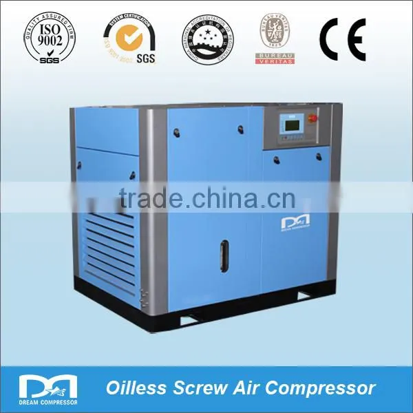 75kw 100hp Durable Silent Oil Free Scroll Air Compressor for Sale