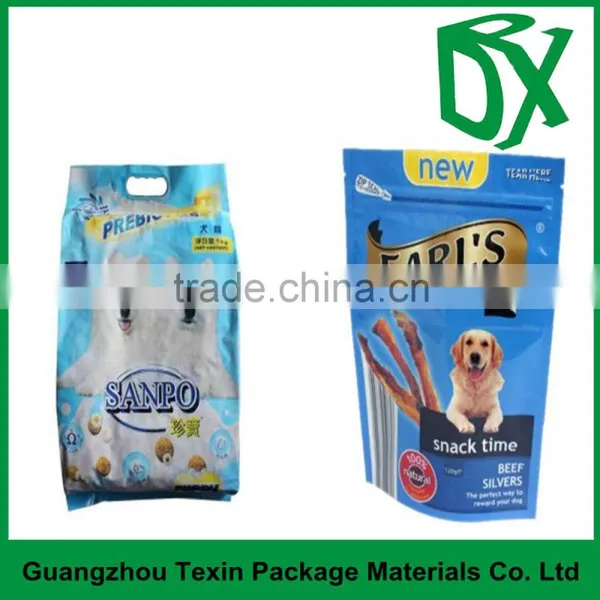 New Products 2016 Customized Printed Clear Window BOPP Plastic Stand up Pouch With Zipper for Dog Food Packaging photo-6
