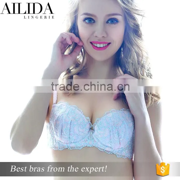 Popular Stylish Push Up Padded Sexy Lace Bra And Panty New Design