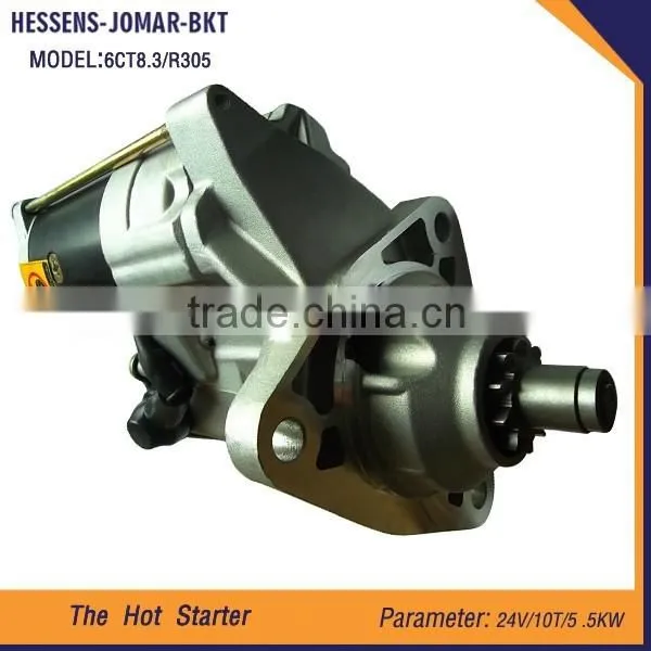 China Suppliers Engine Parts 24v Tractor Starter Motor for R305 6CT8.3 photo-2