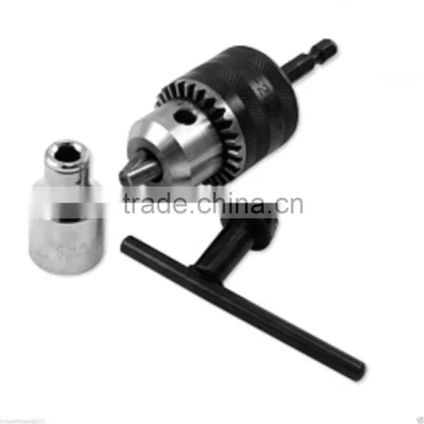 New 1/2" & 3/8" Power Drill Chuck Conversion Kit Durable Hex Adapter