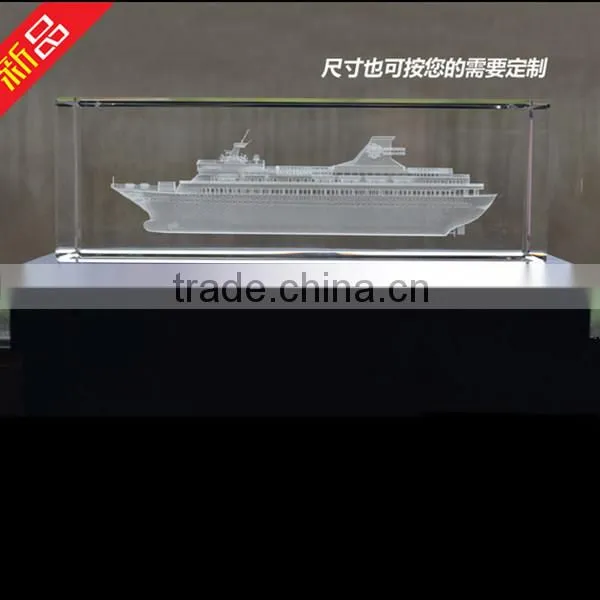 Factory Wholesale 3D Laser Engraved Crystal Cube photo-4