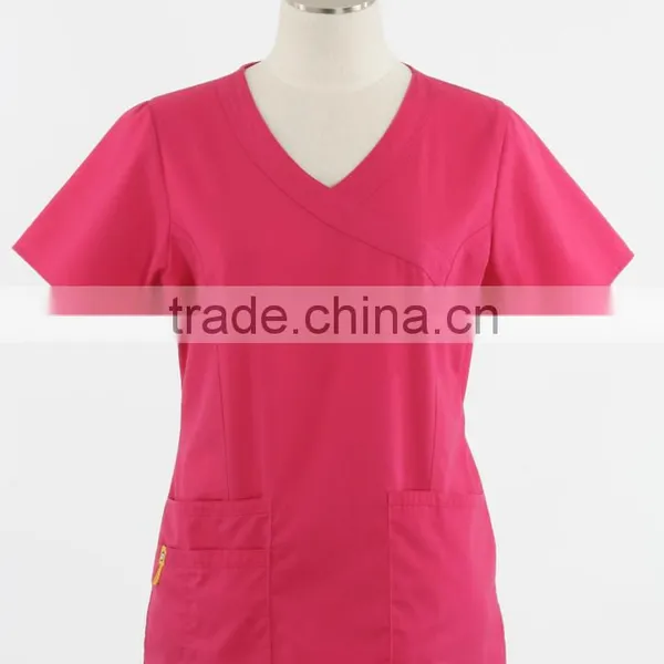Y-neck Scrub Top/ Medical Scrubs/nurse Scrub Suits Unifoms/hospital Scrubs