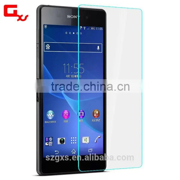 Wholesale Price Mobile Phone Screen Protective Film for Sony Ultrathin Tempered Glass Screen Protector for Sony z2 photo-2