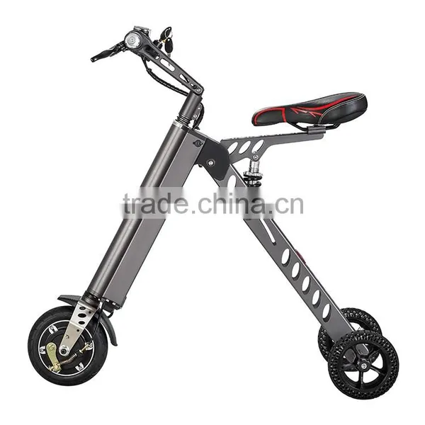 36V Portable Type Electrical Bicycle 3 Wheel Fasion Folding Bicycle photo-3