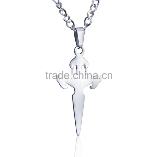 Fashion Jewelry 316L Stainless Steel Jewelry Sharpe Cross Design