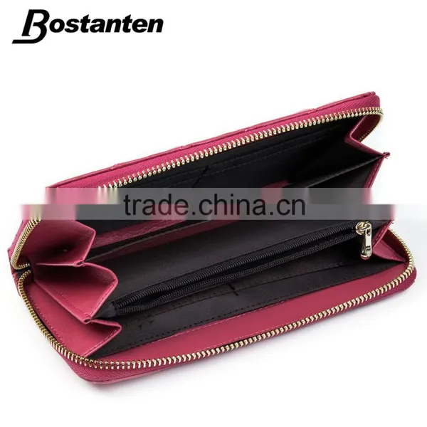 Fashion Plaid Leather Hand Purse for Women photo-3