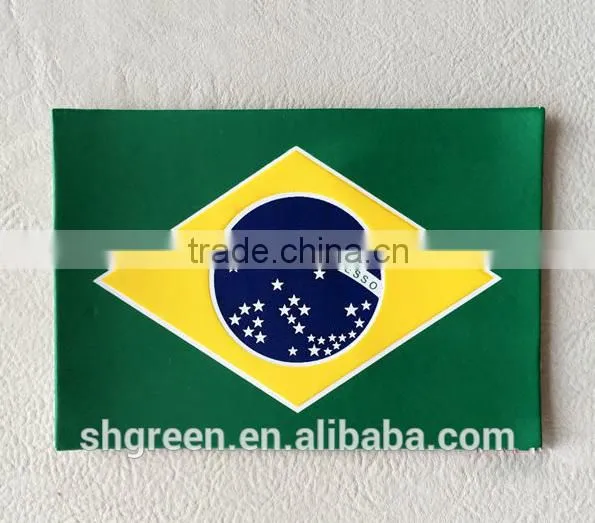 Green Laser Cut Hot Press Embossed Logo Leather Patch photo-2