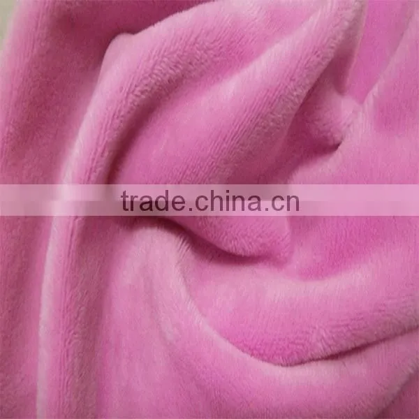 100% Polyester Various Colors Soft Feeling Fabric for Lining for Sofa Short Plush Fabric