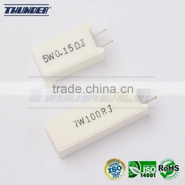 FSQ Series - 7W Fusible Cement Wirewound Flameproof Resistors photo-4