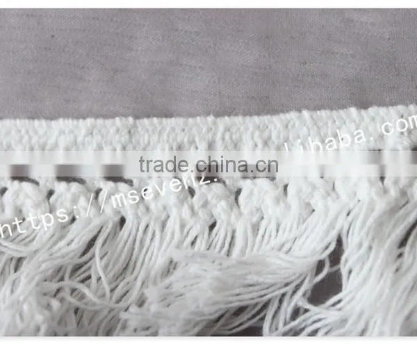 Customized Color 3.5cm Width Polyester Water Soluble Fringe Lace Trim for Gament photo-4