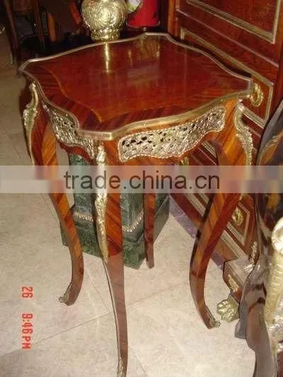 Antique Table - French Table With Brass - French Coffee Table With Ormolu