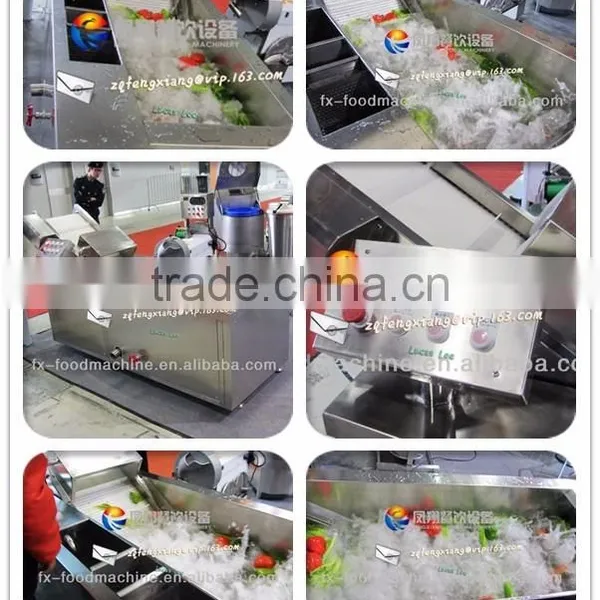 CE Approved Bubble Cycle Vegetable Washing Machine in Stock photo-4